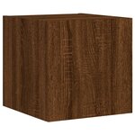 vidaXL Unités murales TV avec LED 5 Pièces chêne marron bois d'ingénierie