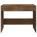 vidaXL Bureau Chêne marron 101x50x76 5 cm Bois d'ingénierie