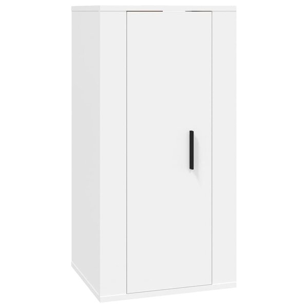 vidaXL Meuble TV mural Blanc 40x34 5x80 cm