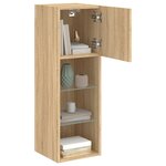 vidaXL Meubles TV avec lumières LED 2 Pièces chêne sonoma 30 5x30x90 cm