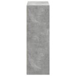 vidaXL Buffet haut gris béton 70x41x124 cm bois d'ingénierie