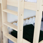 Lit superposé cabane MONTY 242 cm blanc
