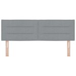 Tête de lit vidaXL Design Lignes Gris clair 140 cm Tissu