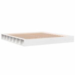 vidaXL Cadre de lit blanc 200x200 cm bois de pin massif