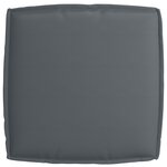 vidaXL Ensemble de coussins en palette 2 pièces Anthracite en tissu Oxford