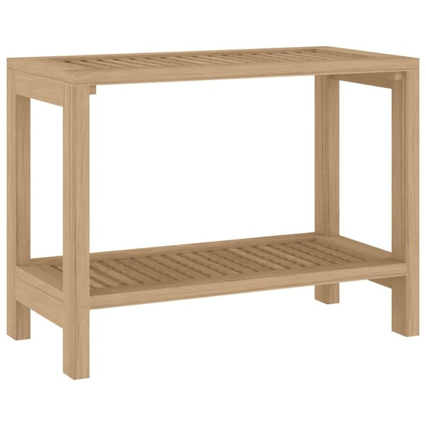 vidaXL Table d'appoint de salle de bain 60x30x45cm bois de teck solide