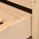 Tiroir de lit 80 x 180 BUDDY - bleu clair