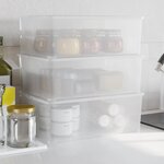 vidaXL Boîtes de rangement en plastique 3 Pièces 10 L empilables