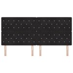 vidaXL Tête de Lit LED Noire 100 cm en Velours
