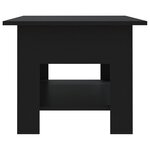 vidaXL Table basse noir 102x55x42 cm bois d'ingénierie