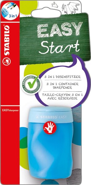 Taille Crayon 3 en 1 EASYsharpener Droitier Bleu STABILO