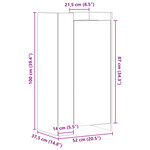 vidaXL Armoire à chaussures chêne fumé 52x37 5x100cm bois d'ingénierie
