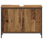 vidaXL Ensemble de meubles de salle de bain 4 pièces Bois ancien Bois récupéré