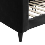 vidaXL Lit de repos sans matelas noir 80x200 cm velours