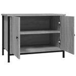 vidaXL Meuble TV avec portes sonoma gris 60x35x45 cm bois d'ingénierie