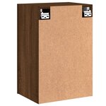 vidaXL Meuble TV mural chêne marron 40 5x30x60 cm bois d'ingénierie
