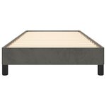 vidaXL Cadre de lit sans matelas gris foncé 80x200 cm velours