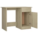 vidaXL Bureau Chêne sonoma 100x50x76 cm Bois d’ingénierie