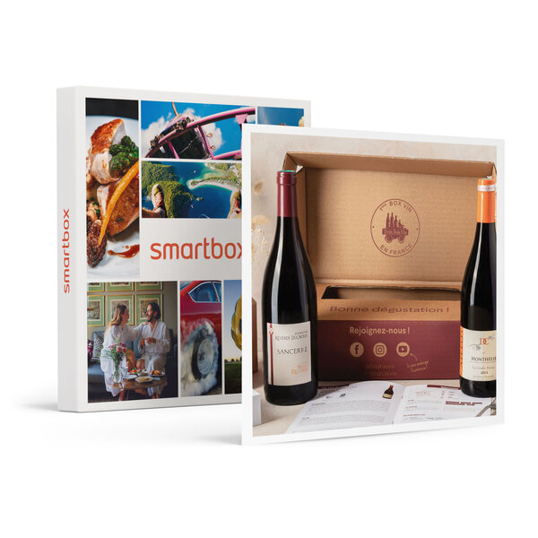 SMARTBOX - Coffret Cadeau Coffret Pépites de vignerons : 2 grands vins rouges et livret de dégustation -  Gastronomie