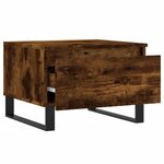 vidaXL Table basse chêne fumé 50x46x35 cm bois d'ingénierie
