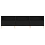 vidaXL Meuble TV noir 150x30x44 5 cm bois d'ingénierie