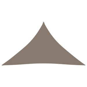 vidaXL Voile de parasol tissu oxford triangulaire 3 5x3 5x4 9 m taupe