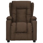 vidaXL Fauteuil de massage Marron Tissu