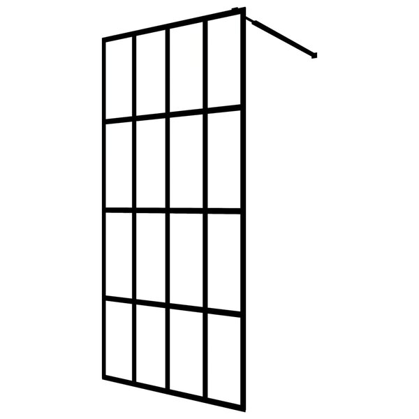 vidaXL Écran de douche Verre trempé transparent 80x195 cm