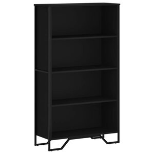 vidaXL Bibliothèque noir 80x31x137 5 cm bois d'ingénierie