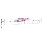vidaXL Lit surélevé de jardin Acier enduit de poudre Anthracite