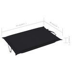 vidaXL Chaise longue de jardin avec table et coussin Bois d'acacia