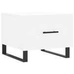 vidaXL Tables basses 2 Pièces blanc 50x50x40 cm bois d'ingénierie