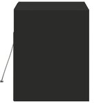 vidaXL Meuble TV mural avec lumières LED noir 80x31x35 cm