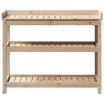 vidaXL Table de rempotage avec étagères 108x45x86 5 cm bois massif pin