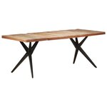 vidaXL Table à manger 200x90x76 cm Bois de récupération massif