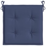 vidaXL Coussins de palette lot de 4 bleu marine 40x40x3cm tissu oxford