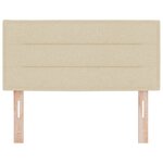vidaXL Tête de lit Design Lignes Crème 80 cm Tissu