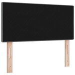 Tête de lit capitonnée gris foncé 80 cm en tissu