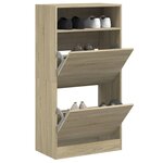 vidaXL Armoire à chaussures chêne sonoma 60x34x116cm Bois d'ingénierie