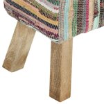 vidaXL Banc 160 cm Multicolore Tissu chindi