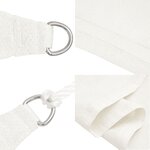 vidaXL Voile d'ombrage PEHD Triangulaire 5 x 5 x 5 m Blanc