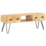 vidaXL Meuble TV 120x35x45 cm Bois solide de manguier