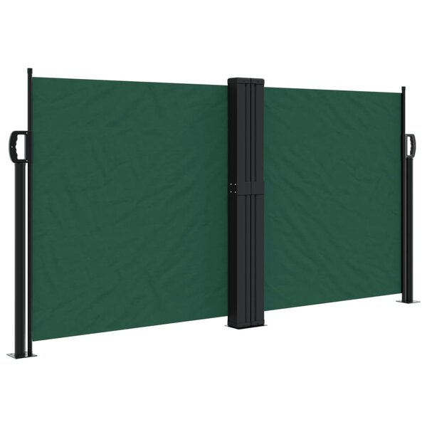 vidaXL Auvent latéral rétractable vert foncé 120x1000 cm