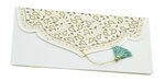 PAPERTREE TAJ Lot de 5 Enveloppes cadeau 19x10 cm - Blanc