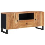 vidaXL Meuble TV 105x33 5x46 cm bois d'acacia solide et d'ingénierie