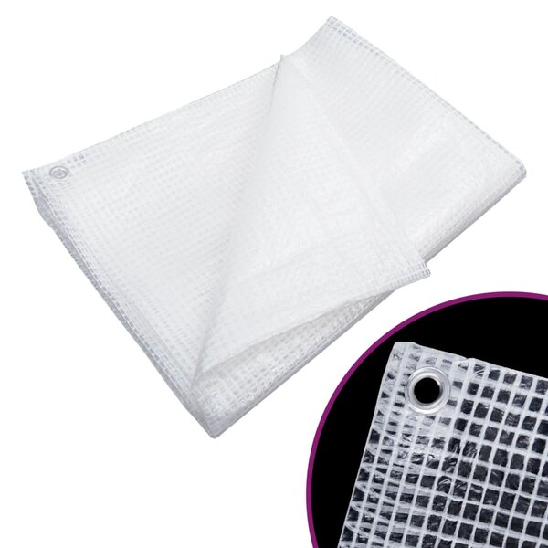 vidaXL Bâche de gaze 140 g/m² 6x12 m Blanc
