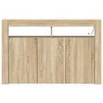 vidaXL Meuble de rangement Chêne Sonoma Bois d'ingénierie 116 x 30 x 75 cm