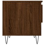 vidaXL Table basse chêne marron 50x46x50 cm bois d'ingénierie