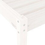 vidaXL Chaises longues lot de 2 blanc 199 5x60x74cm bois massif de pin