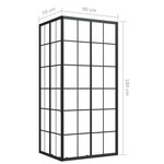 vidaXL Cabine de douche ESG 90x70x180 cm